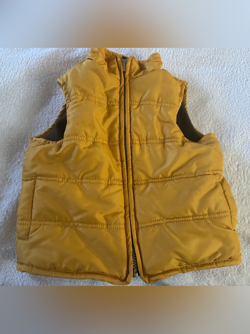 Carter's Golden Yellow Quilted Puffer Vest for Kids